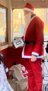 Babbo Natale in tram